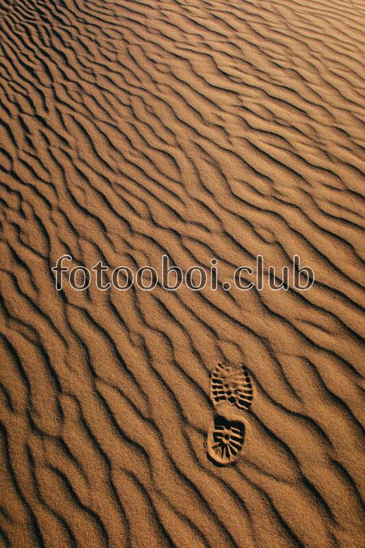 пустыня, узоры, следы, отпечаток, жара